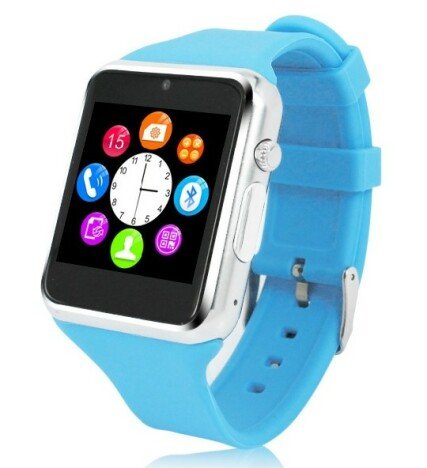 Smartwatch cu Telefon iUni A100i, BT, LCD 1.54 Inch, Camera, Albastru